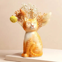Load image into Gallery viewer, Orange Cat Vase