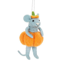 Load image into Gallery viewer, Felt Spooky Mouse Ornament