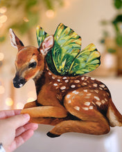 Load image into Gallery viewer, Fairy Fawn Die-Cut Print
