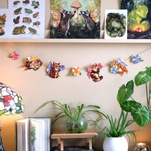 Load image into Gallery viewer, Fairy Cats Garland Art Print DIY Kit