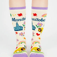 Load image into Gallery viewer, Manitoba Illustrated Crew Socks
