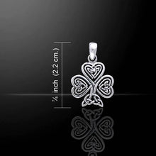 Load image into Gallery viewer, Celtic Knot Irish Shamrock Pendant with Chain
