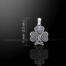 Load image into Gallery viewer, Celtic Knot Irish Shamrock Pendant with Chain