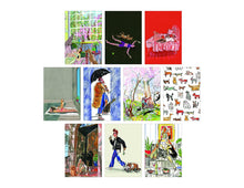Load image into Gallery viewer, Dog Box: 100 Postcards by 10 Artists