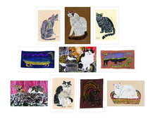 Load image into Gallery viewer, Cat Box: 100 Postcards by 10 Artists