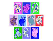 Load image into Gallery viewer, Cat Box: 100 Postcards by 10 Artists