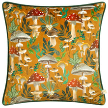 Load image into Gallery viewer, Gold Mushrooms Pillow
