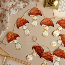 Load image into Gallery viewer, Mushroom Garland Art Print DIY Kit