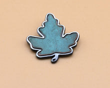 Load image into Gallery viewer, Houses of Parliament Copper Maple Leaf Brooch