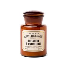 Load image into Gallery viewer, Tobacco & Patchouli Apothecary 8 oz Candle