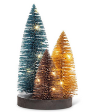 Load image into Gallery viewer, Glitter LED Bottlebrush Tree