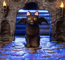 Load image into Gallery viewer, Glass Goth Cat Ornament