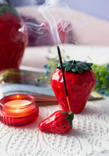 Load image into Gallery viewer, Ceramic Strawberry Incense Holder