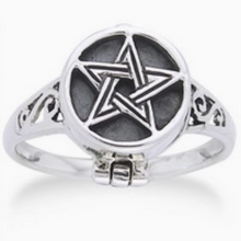 Load image into Gallery viewer, Pentacle Poison Ring