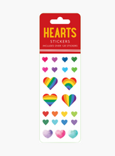 Load image into Gallery viewer, Rainbow Hearts Sticker Set