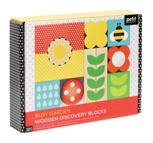 Load image into Gallery viewer, Busy Garden Wooden Discovery Blocks
