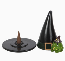 Load image into Gallery viewer, Magic Toad & Witch Hat Cone Incense Holder