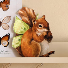Load image into Gallery viewer, Fairy Squirrel Die-Cut Print