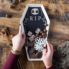 Load image into Gallery viewer, Coffin Shaped Bamboo Tray
