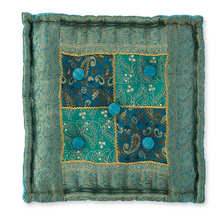 Load image into Gallery viewer, Turquoise Rishikesh Meditation Cushion