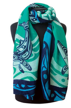 Load image into Gallery viewer, Humpback Whale Eco Scarf (Art by Gordon White)