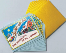 Load image into Gallery viewer, Santa Taking Off Boxed Holiday Cards (Set of 10)