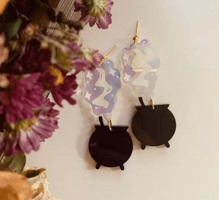 Witch's Cauldron Earrings
