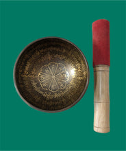 Load image into Gallery viewer, Hand Hammered Mantra Singing Bowl (4")