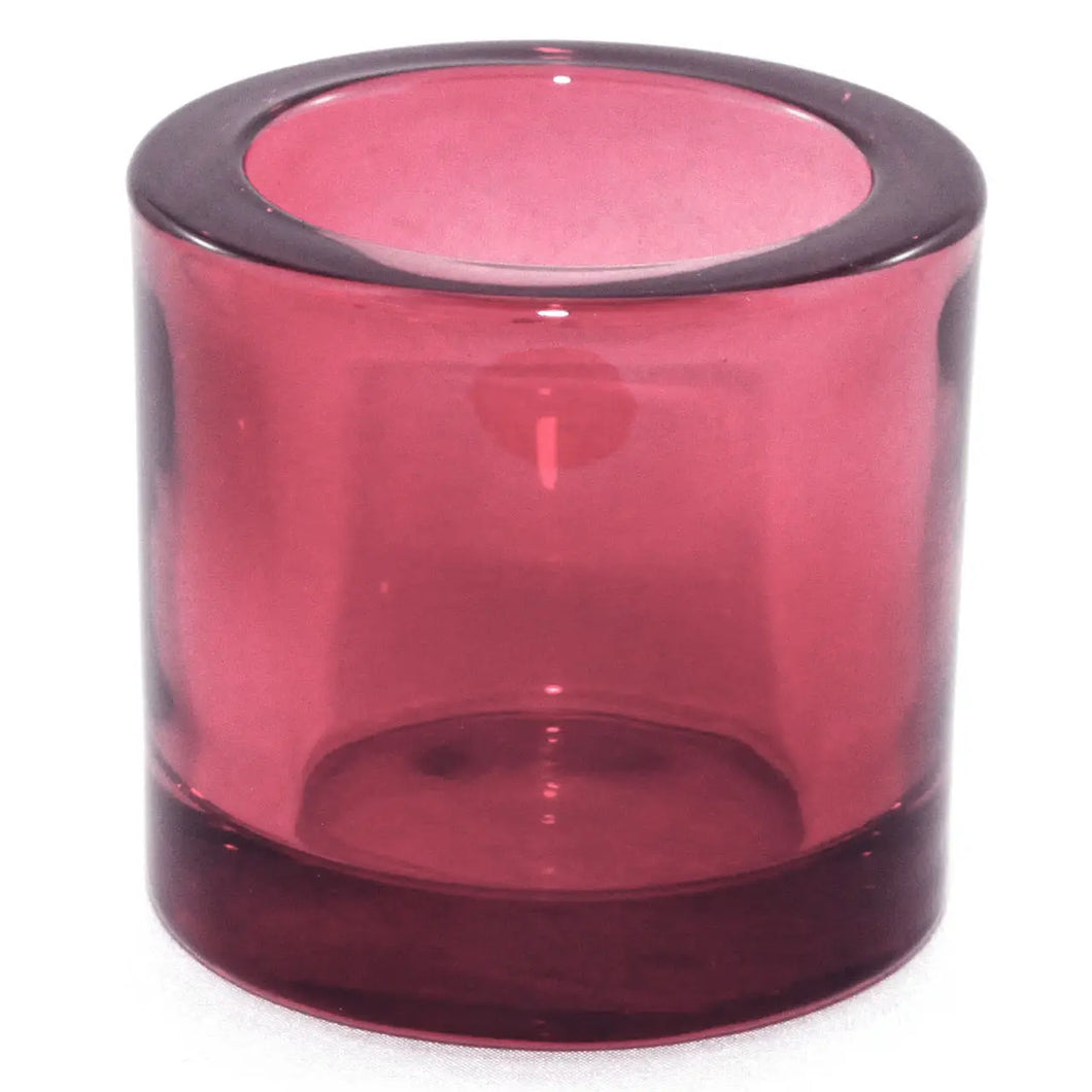 Heavy Glass Votive Holder (Bordeaux)
