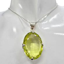 Load image into Gallery viewer, Large Faceted Peridot Pendant

