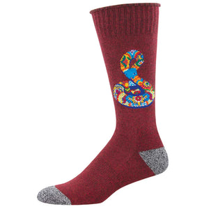 Men's Recycled Cotton Serpent Stare Socks