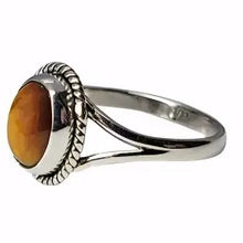Load image into Gallery viewer, Oval Tiger's Eye Ring
