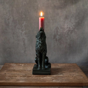 Wolf Familiar Candle Holder