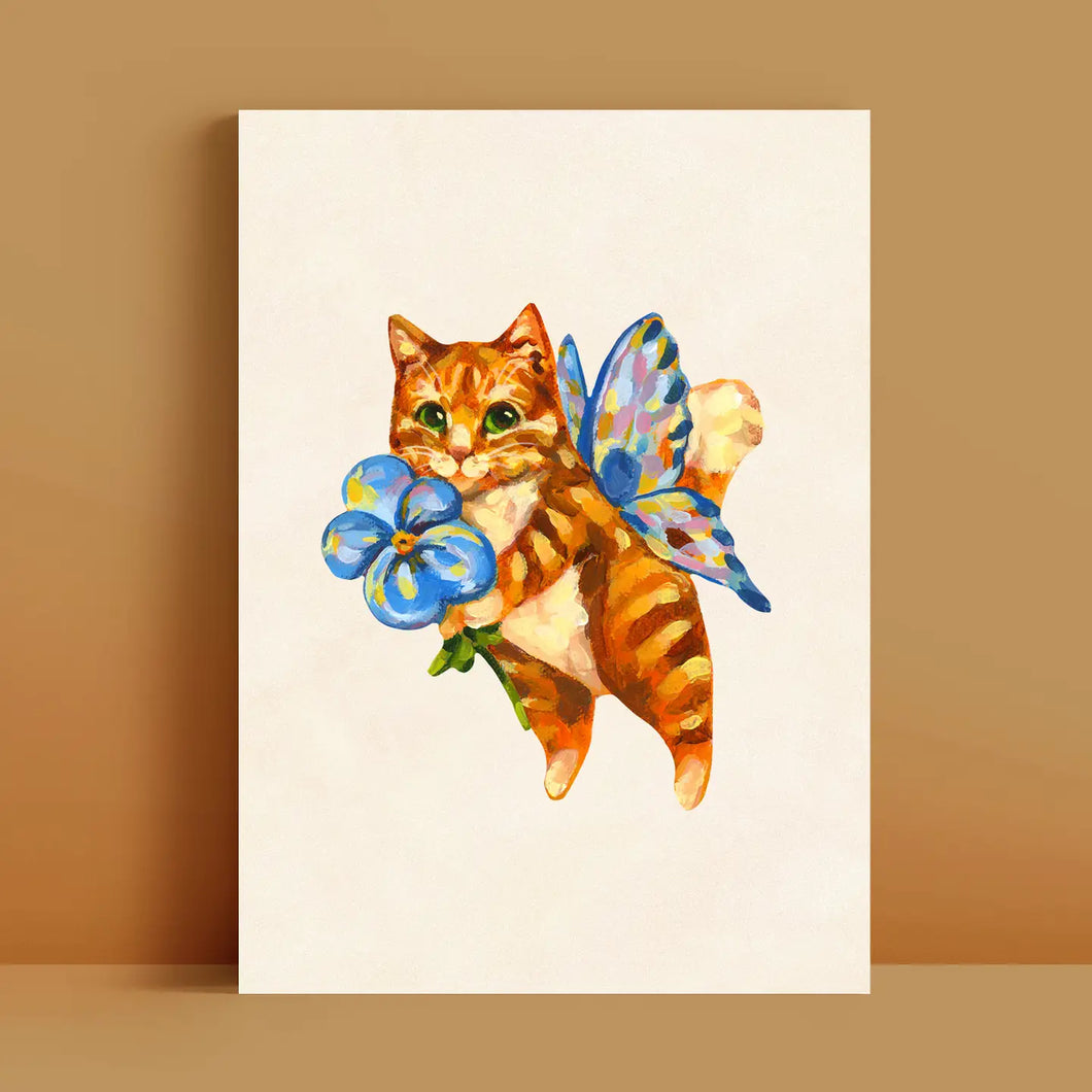 Fairy Cat Art Print (Style B)