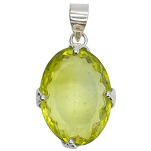 Load image into Gallery viewer, Large Faceted Peridot Pendant
