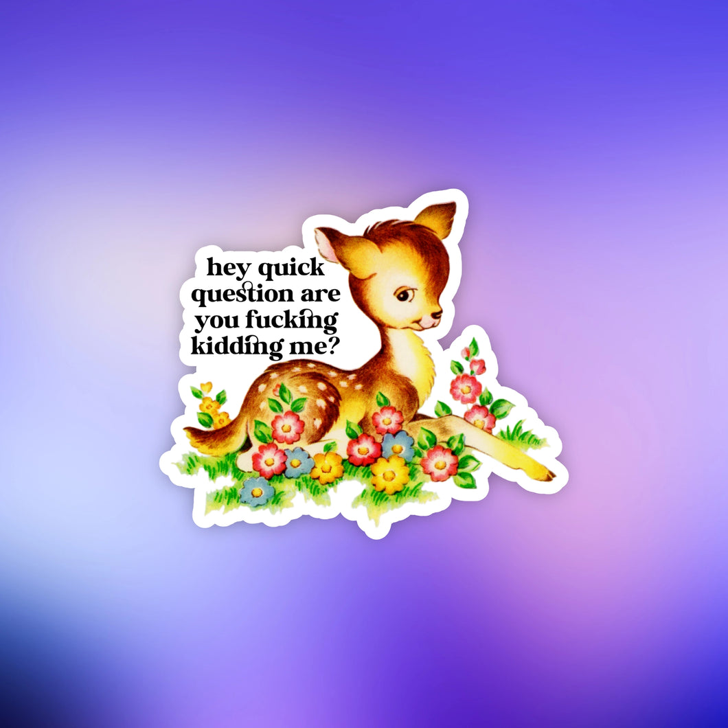 Quick Question StickerP