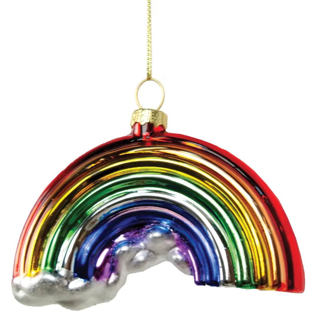 Glass Rainbow Ornament