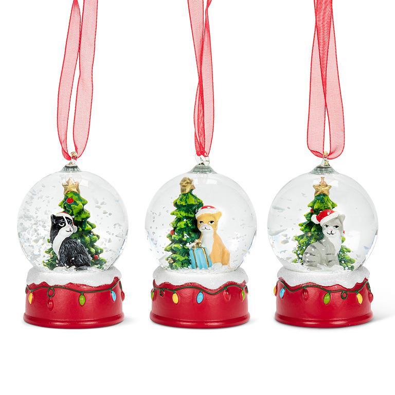 Mini Cat Snowglobe Ornament