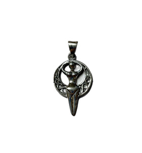 Celtic Moon Goddess Pendant