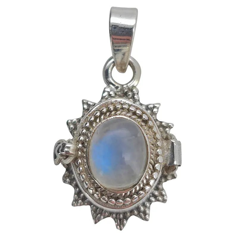 Moonstone Poison Locket Pendant