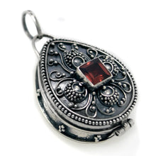 Load image into Gallery viewer, Balinese Poison Locket with Garnet
