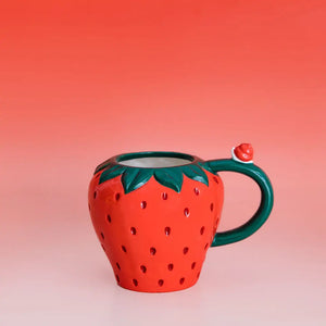 Strawberry Mug with Snail