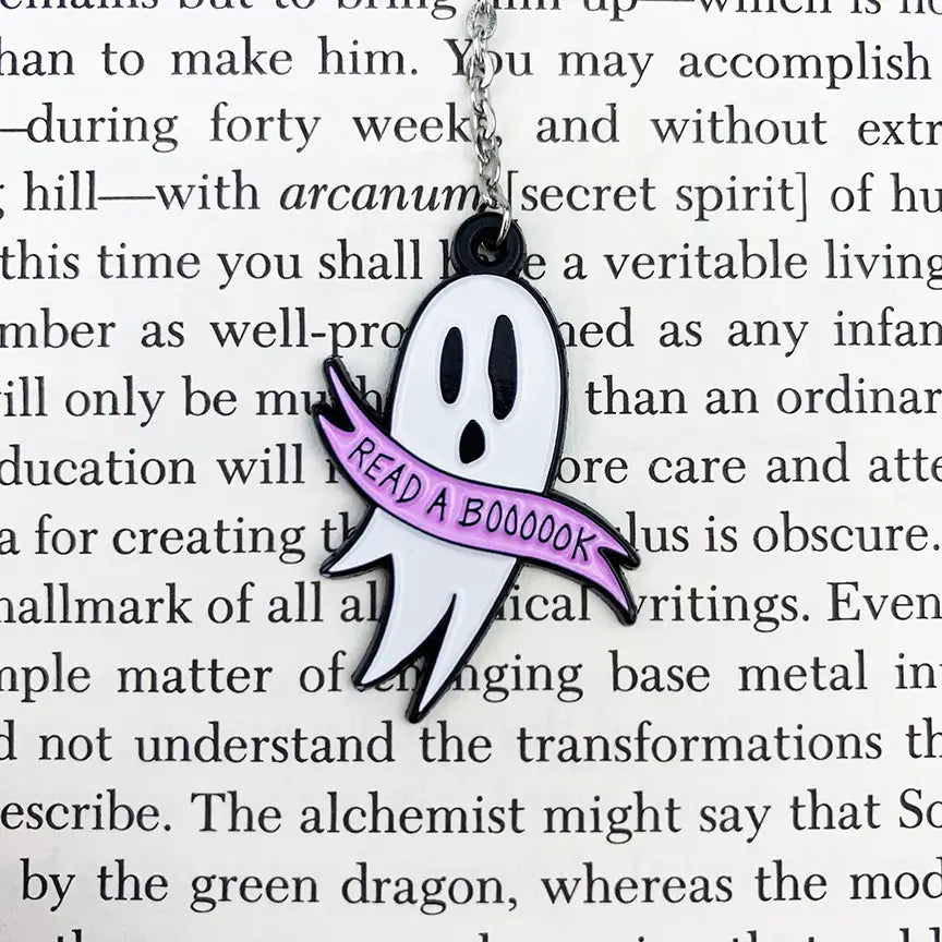 Read A Boooook Ghost Bookmark