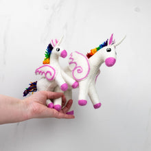 Load image into Gallery viewer, Felt Rainbow Unicorn
