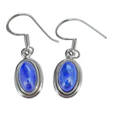 Load image into Gallery viewer, Lapis Oval Cabochon Earrings
