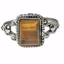 Load image into Gallery viewer, Rectangular Tiger's Eye Ring
