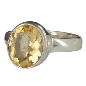 Faceted Citrine Ring