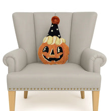 Load image into Gallery viewer, Retro Jack O' Lantern Hook Pillow
