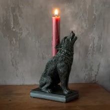 Load image into Gallery viewer, Wolf Familiar Candle Holder
