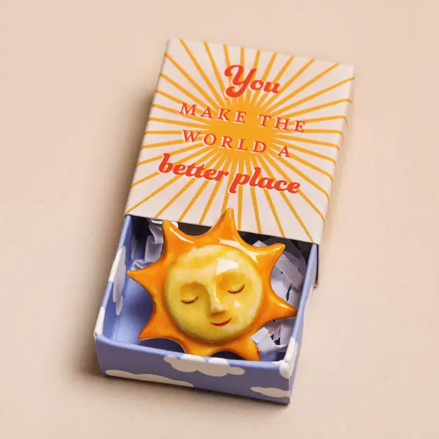 Tiny Matchbox Ceramic (Sun)